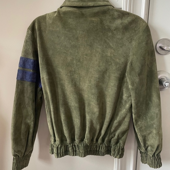 VINTAGE GUCCI Suede Bomber Jacket - Picture 2 of 9